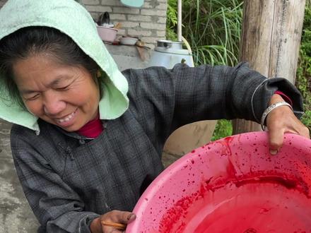 贵州黔东南特色红血肉 #农村美食 #乡村味道
