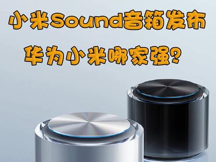 小米sound音响发布 华为小米哪家强?#小米 @抖音小助手