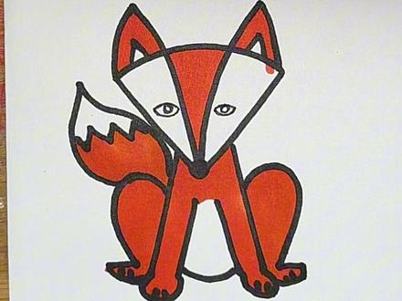 狐狸简笔画#简笔画 #儿童画 #学会快去试试吧🔥 #画画 #一起学画画 @DOU+小助手