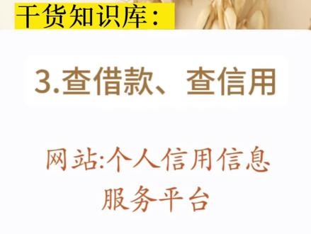 查个人的借款情况、负债情况、履约情况和信用情况,这个教程教你查询个人征信报告#抖来普法2023 #个人征信报告#恋爱婚姻 #法律常识#婚姻家庭