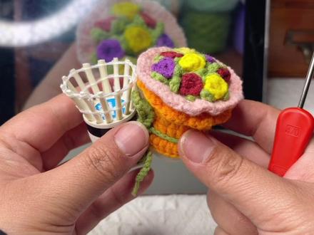 羽毛球手捧花羽毛球套钩织教程