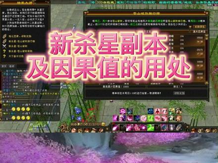 #天龙八部怀旧服 #又菜又爱玩系列 新杀星副本及因果值用处介绍