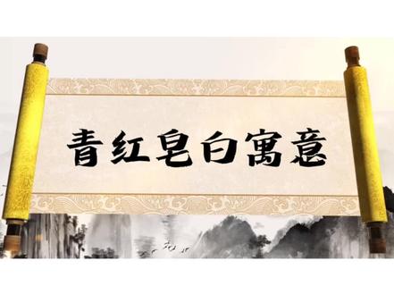 我们经常说的“不分青红皂白”原来是这个意思#五行色彩 #传统文化 #中国文化传承