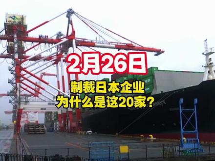 制裁日本企业,为什么是这20家? 2月26日 #热点 #国际