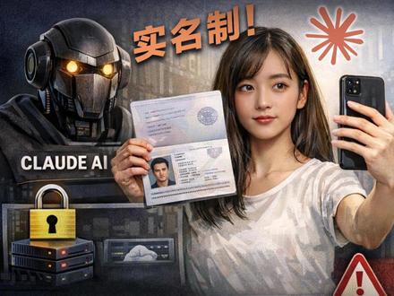 告别匿名时代! Claude 突发实名制新规 Anthropic刚在Claude上线强制身份验证,要求用户提供护照等政府证件加实时自拍,数据交由第三方Persona托管。跨区创建的账号一旦验证,可能直接封号。
