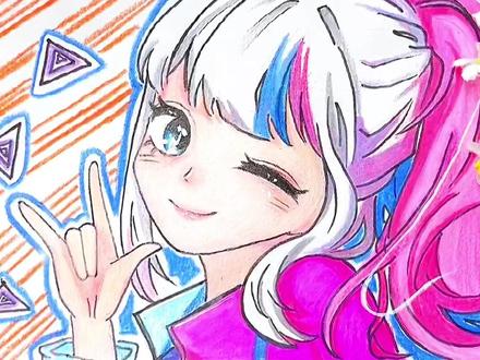 挑战用彩铅画蛋仔派对角色拟人之音爆耀星!这个角色真的太火啦!#彩铅 #插画 #一学就会系列 #画画 #蛋仔派对