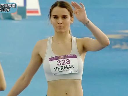 身材太好,惨遭淘汰,美女跳高比赛颜值爆表,无奈成绩却是垫底 #田径 #美女运动员 #比赛正常穿搭无不良引导