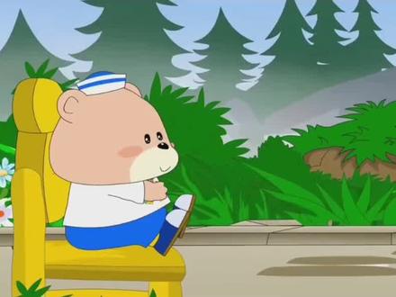 #幼儿教育 小熊学拼音a o e i u ü的四声调