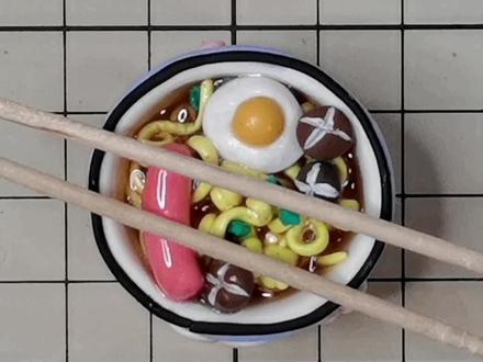 飘伊粘土——小花碗里的美味面条