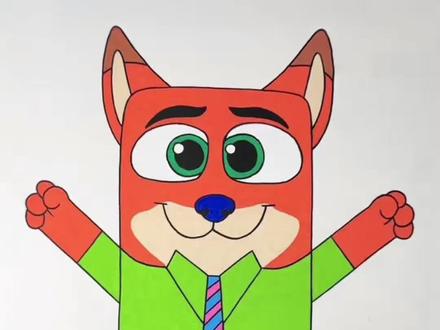 把布鲁伊和尼克狐尼克结合在一起会出现什么新物种 #绘画 #布鲁伊 #疯狂动物城 #精选