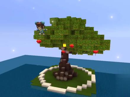 #迷你世界#锁爱工作室#锁爱ol 锁爱教你在生存里做一个简单大方的古树