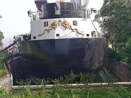 在威海复制的1:1定远舰,现在看起来那么威武。