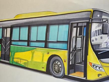 今天画一辆江西宜春宇通公交车 #画画 #公交车 #巴士迷
