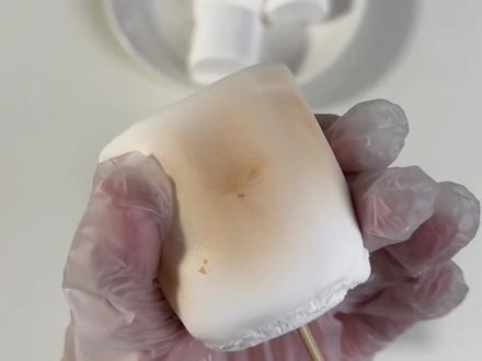 DIY烤棉花糖 无打光无滤镜测评 #棉花糖草莓 #零食测评 #食玩 #烤棉花糖