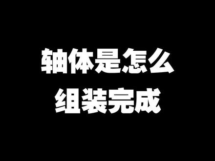 轴体是怎么组装完成 #涨知识了
