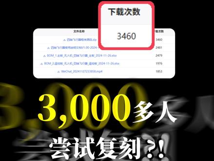 有3000+人复刻?!这套飞控,开源了! #DIY #开源 #嘉立创eda #飞控