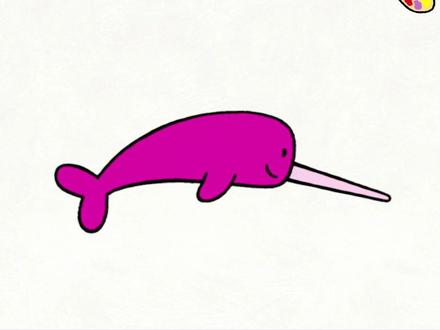鲸鱼也有角吗?路易教你画独角鲸#画画 #萌知计划 #兴趣才艺 #春日动画乐园 @抖音青少年