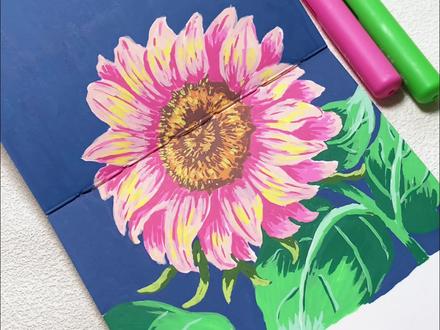 如何画一个浪漫粉色的向日葵?🌻
#丙烯马克笔 #沉浸式画画 #绘画教程 #每日一画 #治愈系