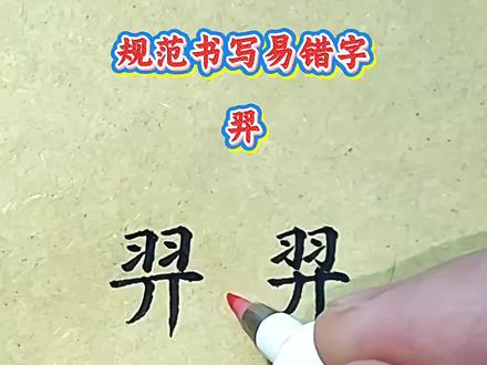 掌握易错字,提升书写美感!从“羿”开始,感受汉字的魅力~ #练字 #汉字之美