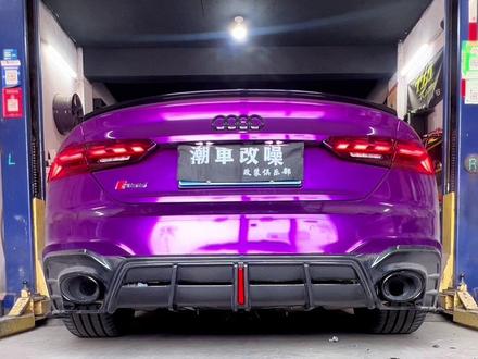 #奥迪rs5改装阀门排气#奥迪rs5声浪#改装汽车排气管 #大孤山改装店 手机音量调大,别说话去听