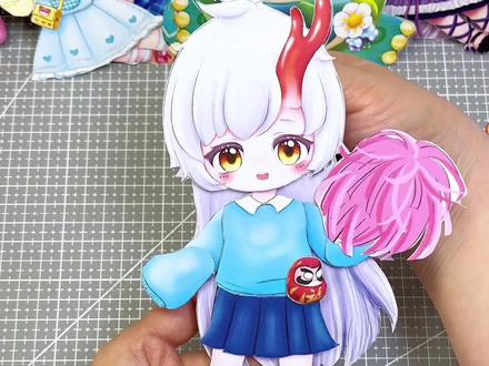 茨木童子可动纸片人教程来啦❤️#蛋仔派对百鬼幼儿园联动 #蛋仔派对 #茨木童子 #可动纸片人教程 #百鬼幼儿园