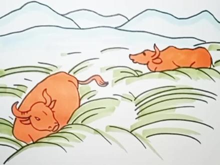 诗配画 敕勒歌#诗配画#简笔画#手绘#美术#创作灵感