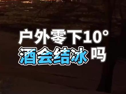 白酒在零下10度会结冰吗? 纯粮酒在零下又会是什么状态?#白酒 #涨知识 #实验