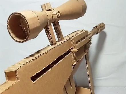 巴雷特M82纸模#创意手工 #手搓万物#纸板模型