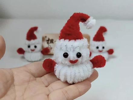 小雪人详细教程来喽#创意手工 #手工教程#扭扭棒#扭扭棒雪人