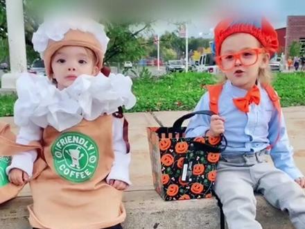 万圣节人类幼崽有多可爱!#万圣这都什么鬼
