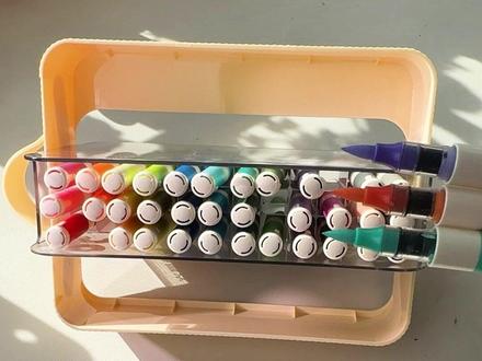 绝了!30 秒学会海边秋千!蓝海沙滩 + 花树的浪漫直接拿捏 #画画 #画材分享 #风景画 #简笔画 #晨光丙烯马克笔