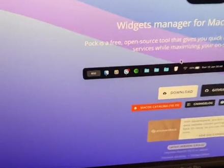 #macbookpro #笔记本 Touch Bar dock 栏软件 Pock
