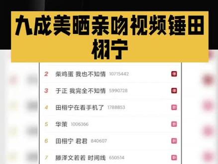 九成美晒亲吻视频锤田栩宁#明星#娱乐