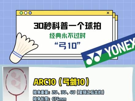好拍永不过时
想看看各位的弓10照片!
#羽毛球拍 #体育用品 #羽毛球拍推荐 #弓箭10 #陶菲克