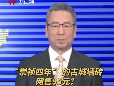 “崇祯四年”的古城墙砖网售95元?白岩松追问:为何会允许这种事发生?(央视频号:焦点访谈)