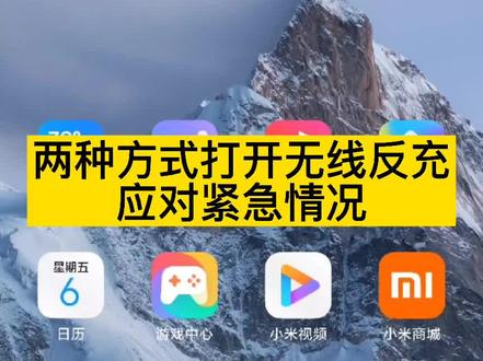 #小米手机 #手机使用技巧 #手机 #小米 #miui两种方式打开 #无线反充 ,来试试?