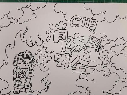 消防安全手抄报 #消防救援 #消防安全 #防火安全 #手绘 #想画就画