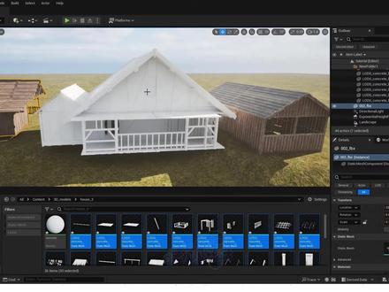 UE5教程-在UE5.4中创建美丽的山林场景 #UE5教程