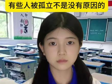 有些人被孤立不是没有原因的#一人分饰多角 #学生 #孤立