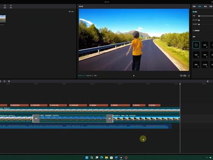 3分钟学会替换视频背景的技巧,人物奔跑环境穿越特效剪辑教程 #绿幕抠像 #视频剪辑教程 #电脑版剪映