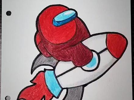 太空狼人杀#简笔画 #一起学画画 #绘画过程 #儿童画 #画画 #画画使我快乐 #随手画 #可爱 #彩铅 #儿童简笔画 #简笔画教程