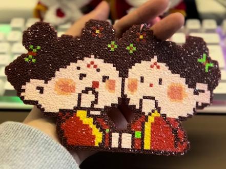 爱你姐妹 拼豆教程来啦!
#拼豆 #我俩天下第一好 #洛阳博物馆牵手女俑
#闺蜜生日礼物 #爱你姐妹