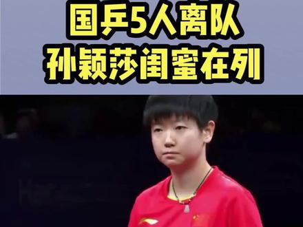 官宣,国乒5人离队,3男+2女,孙颖莎闺蜜在列,1人或结婚#乒乓球 #球赛 #竞技体育 #王楚钦孙颖莎搞笑名场面