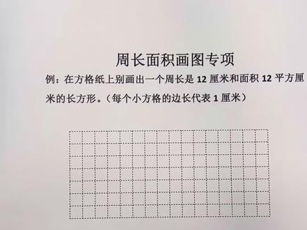周长面积画图特训 直击易错重灾区 #三年级 #三年级数学下册 #三年级数学重点难点 #真实生活分享计划