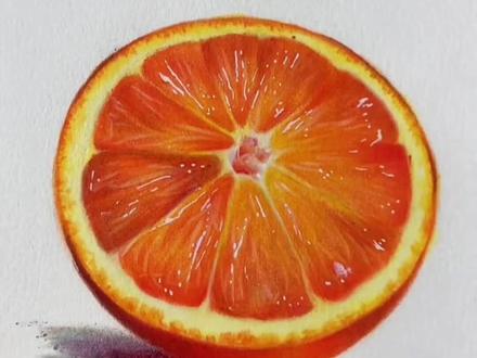 能告诉我哪里的橙子好吃吗?总感觉特别酸 #彩铅 #画画 #恒古艺术 #零基础学彩铅