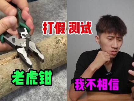 测试“老虎钳”据说这个钳子钢钉铁钉甚至锁都可以夹断?是真的吗 #测评 #老虎钳 #多功能钳子