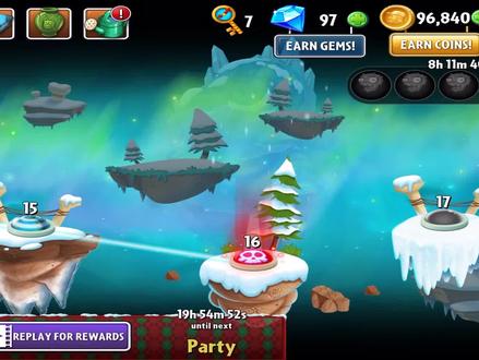 植物大战僵尸2国际版冰河世界第16关:通关奖励是一个Pinata