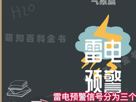 雷电预警信号分几个等级分别用什么颜色表示,雷电防御指南#萌知计划 #涨知识 #雷电 @DOU+小助手 @抖音青少年雷电预警分为三个级别: 雷电黄色预警信号,雷电橙色预警信号,雷电红色预警信号