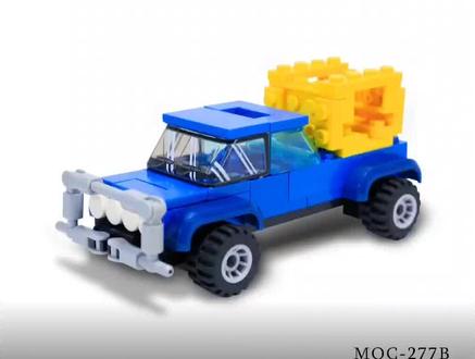 积木拼搭教程【光头强的皮卡车】乐高MOC #创作灵感 #熊出没 #动画 #皮卡车 #玩具 @DOU+小助手 @DOU+上热门