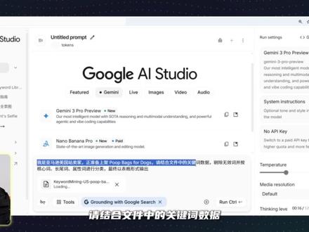 1分钟讲清楚!Gemini3搭建懂Cosmo算法的亚马逊关键词库#跨境电商 #亚马逊跨境电商 #亚马逊运营 #亚马逊运营干货 #亚马逊关键词库